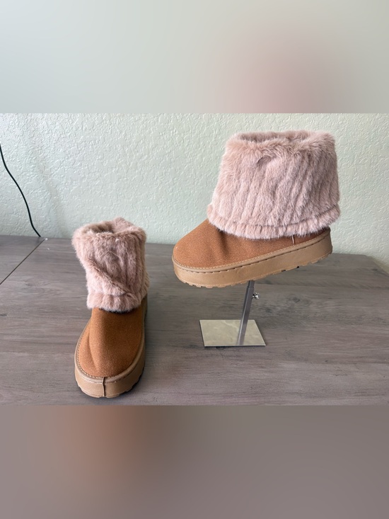 unbranded Shoes - NWOT Women’s Faux Fur Winter Boots Camel Taupe EU 37 US 6.5-7 Cozy Warm Boot